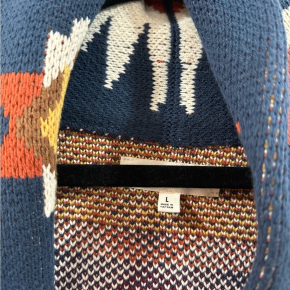 Lucky Brand Southwestern Aztec Cardigan Sweater - Picture 4 of 6
